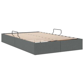 Opslag bed met matras met opslag Donkergrijs 120 x 200 cm Stof 5