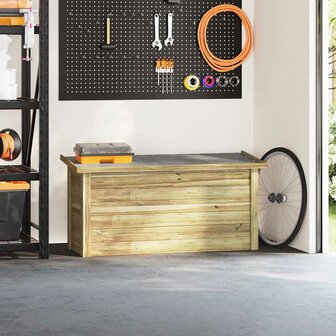 Opbergbox Naturel 119 x 44,5 x 58 cm Ge&iuml;mpregneerd grenenhout 3