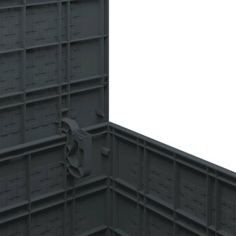 Opbergbox met opslag Antraciet 55 x 53 x 57 cm Polypropyleen 7