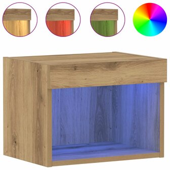 Tv-meubelset Artisan Eiken 40 x 30 x 30 cm Bewerkt hout 2