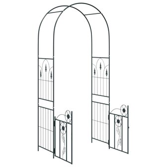 Tuin Boog Effen Zwart 102 x 50 x 218 cm 5