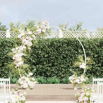 Trouwbogen Wit 223 x 45 x 201 cm Staal 1