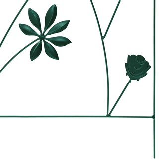 Tuinhek 3 pcs Groen 112 x 40 cm Staal 8