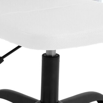 Kantoorstoel verstelbare hoogte mesh stof wit 7