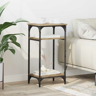 Bijzettafel Artisan Eiken 40 x 30 x 75 cm Bewerkt hout 1