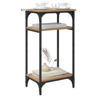 Bijzettafel Artisan Eiken 40 x 30 x 75 cm Bewerkt hout 3