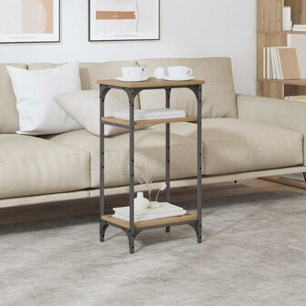 Bijzettafel Artisan Eiken 40 x 30 x 75 cm Bewerkt hout 4