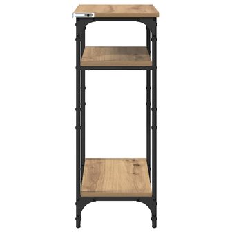 Bijzettafel Artisan Eiken 40 x 30 x 75 cm Bewerkt hout 6