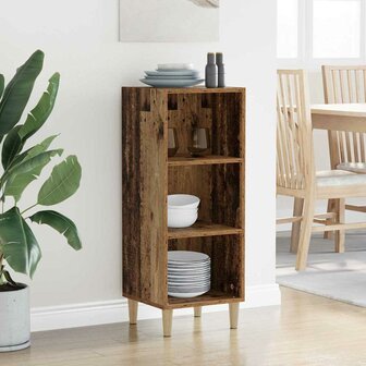 Dressoir Oudhout 34,5 x 32,5 x 90 cm Bewerkt hout 4