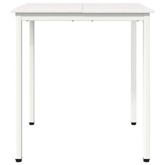 Eettafel Wit 60 x 60 x 75 cm Massief grenenhout 5