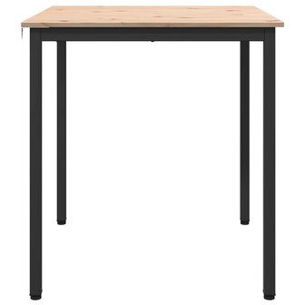 Eettafel Naturel 70 x 70 x 75 cm Massief grenenhout 6