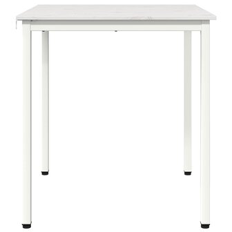 Eettafel Wit 70 x 70 x 75 cm Massief grenenhout 6