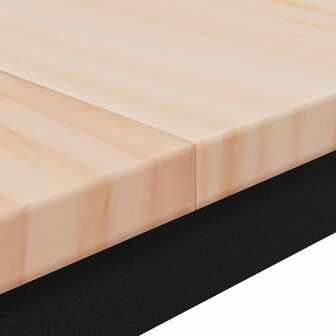 Eettafel Naturel 80 x 80 x 75 cm Massief grenenhout 8