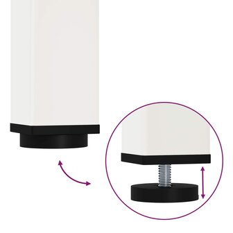 Eettafel Wit 80 x 80 x 75 cm Massief grenenhout 9