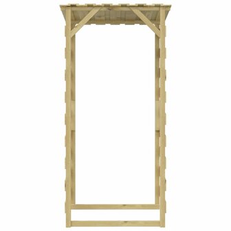 Pergola met dak 100x90x200 cm ge&iuml;mpregneerd grenenhout 5