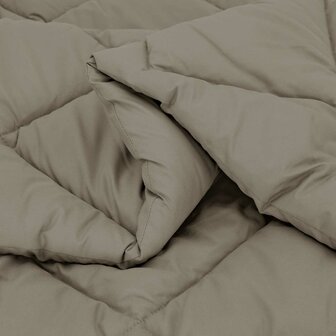 Zomerdekbed Lichtgrijs 200 x 155 cm Microvezel 5