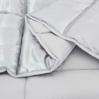 Zomer Dekbed Zilver 220 x 135 cm Satijn en Microfiber 5