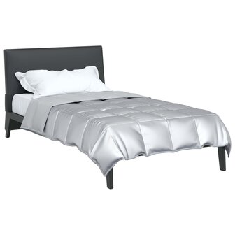 Vol jaar dekbed Zilver 200 x 140 cm Satijn en Microfiber 3