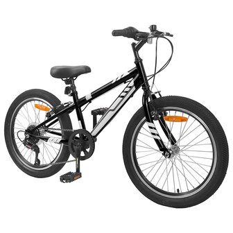 Mountainbike 20 Inch 6-Speed voor 5-8 jaar oud Zwart 2