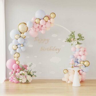 Trouwrand Wit 220 x 45 x 200 cm Staal 4