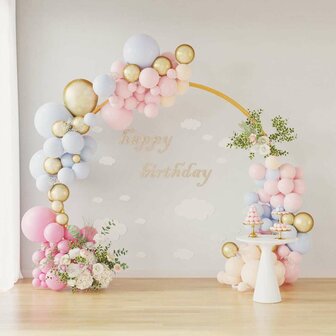 Trouwrand Goud 220 x 45 x 200 cm Staal 4