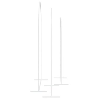 Trouwrand 3 pcs Wit Staal 6