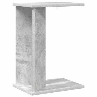 Bijzettafel Beton Grijs 35 x 25 x 50 cm Bewerkt hout 2