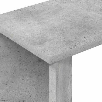 Bijzettafel Beton Grijs 35 x 25 x 50 cm Bewerkt hout 8