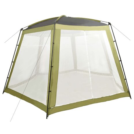 Zwembadtent 500x433x250 cm stof groen