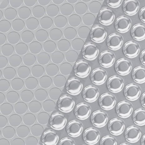 Zwembadfolie solar drijvend rechthoekig 8x5 m PE zilverkleurig