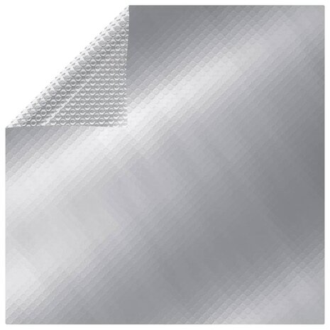 Zwembadhoes rechthoekig 1200x600 cm PE zilverkleurig
