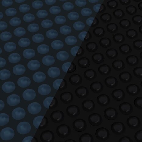 Zwembadfolie solar drijvend 600x400 cm PE zwart en blauw