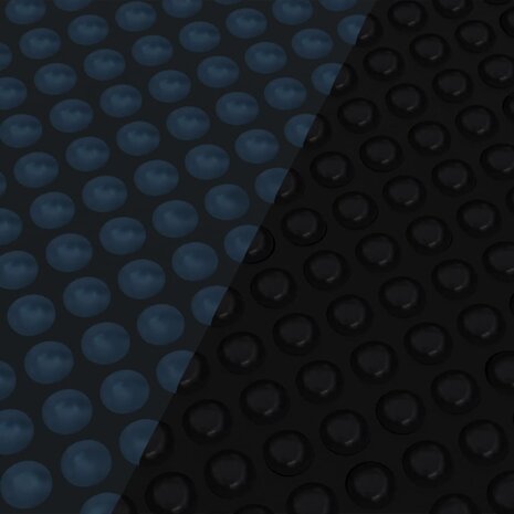 Zwembadfolie solar drijvend 732x366 cm PE zwart en blauw