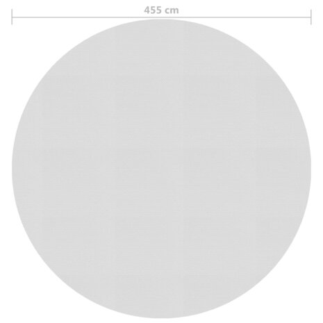 Zwembadfolie solar drijvend 455 cm PE grijs