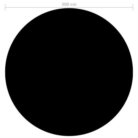 Zwembadhoes 300 cm PE zwart