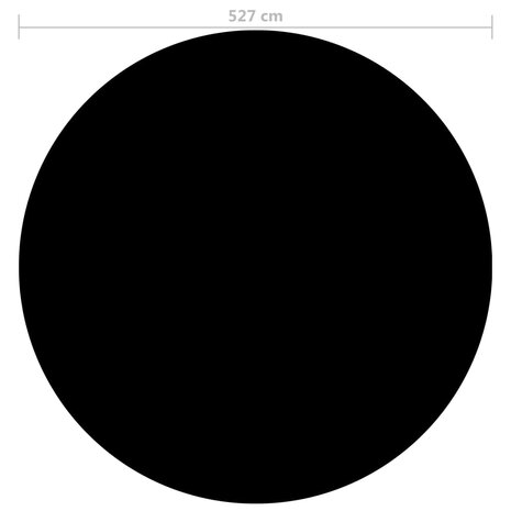 Zwembadhoes 527 cm PE zwart