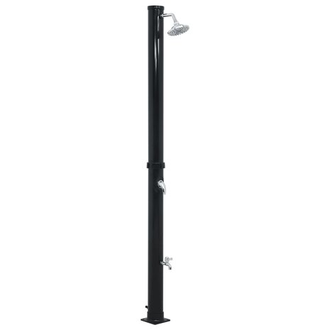 Solardouche 20 L 220 cm zwart