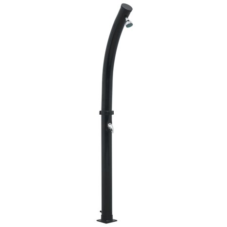 Solardouche 20 L 214 cm zwart