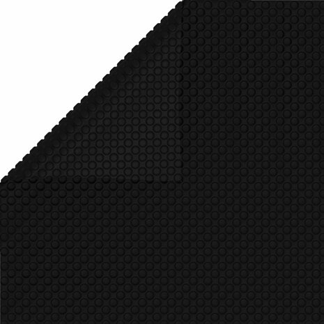 Zwembadfolie drijvend rechthoekig 10 x 5 m (zwart)