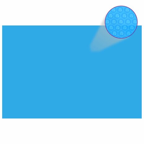 Zwembadzeil rechthoekig 300 x 200 cm PE blauw