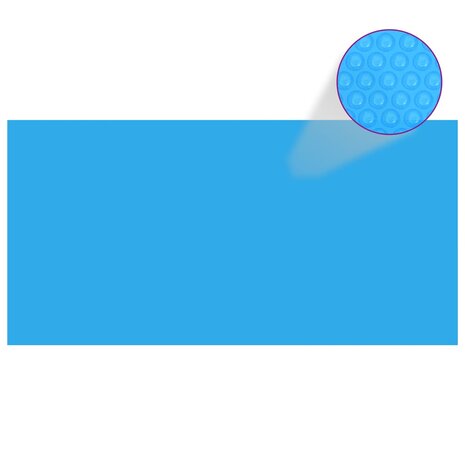 Zwembadzeil rechthoekig 732 x 366 cm PE blauw