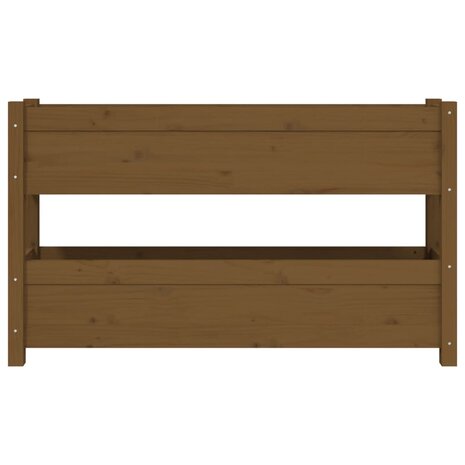 Plantenbak 112x25x66 cm massief grenenhout honingbruin