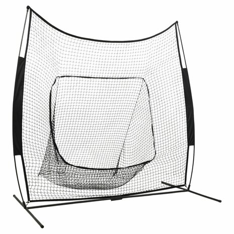 Honkbal- en softbalnet 341x106,5x216 cm metaal