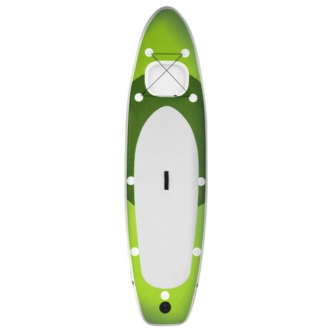 Stand Up Paddleboardset opblaasbaar 300x76x10 cm groen