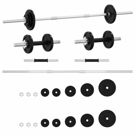 Halterset 30 kg gietijzer