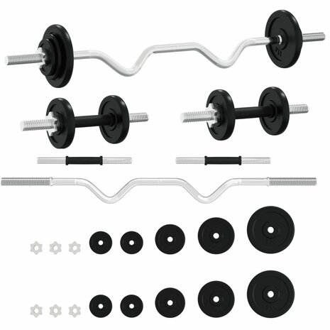 Halterset 30 kg gietijzer