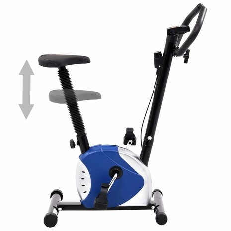 Hometrainer met bandweerstand blauw