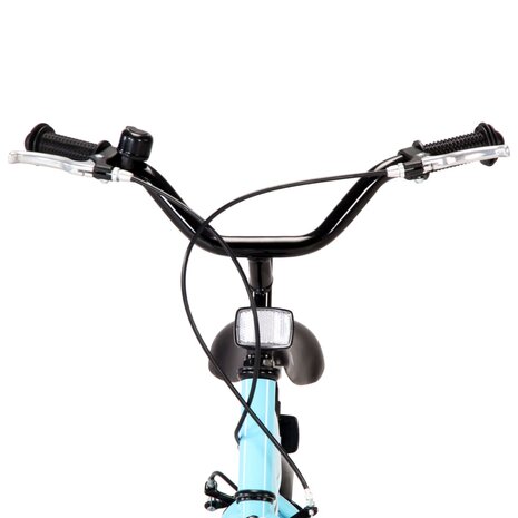 Kinderfiets 12 inch zwart en blauw