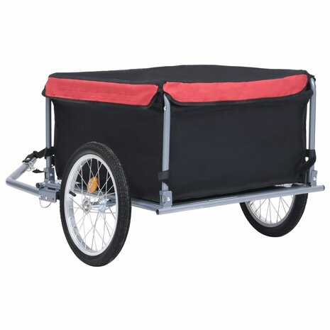 Fietskar 65 kg zwart en rood