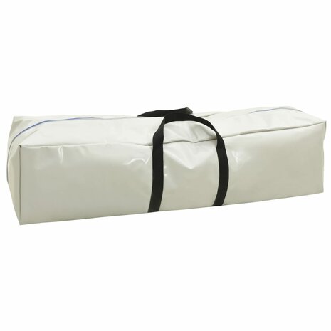 Gymnastiekmat met pomp opblaasbaar 400x100x20 cm PVC groen